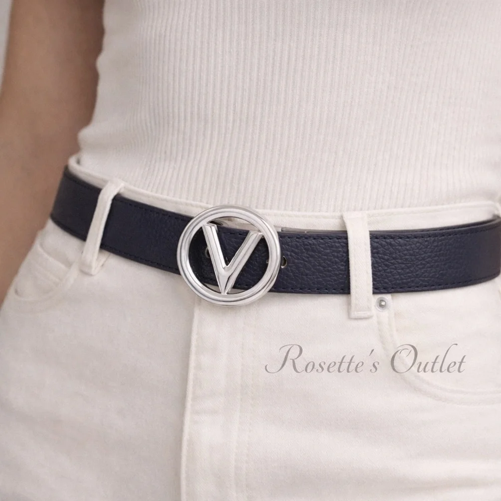 Mario Valentino belt “Navy blue” new with tag